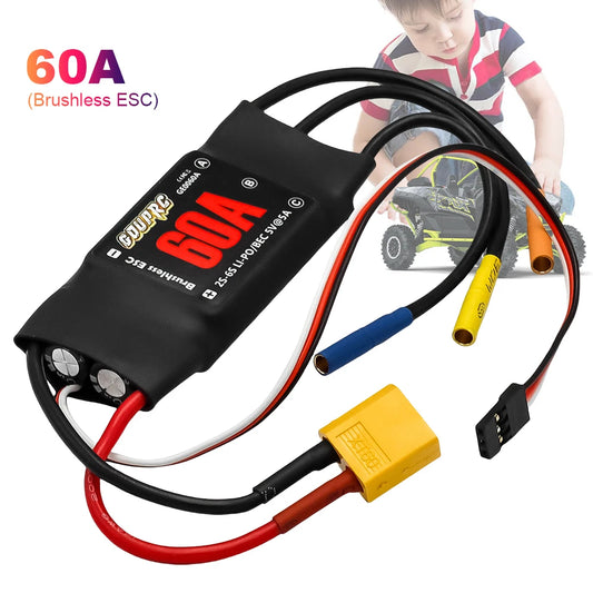 APWIKOGER 60A Brushless ESC With 5V7A BEC And XT60 Plugs